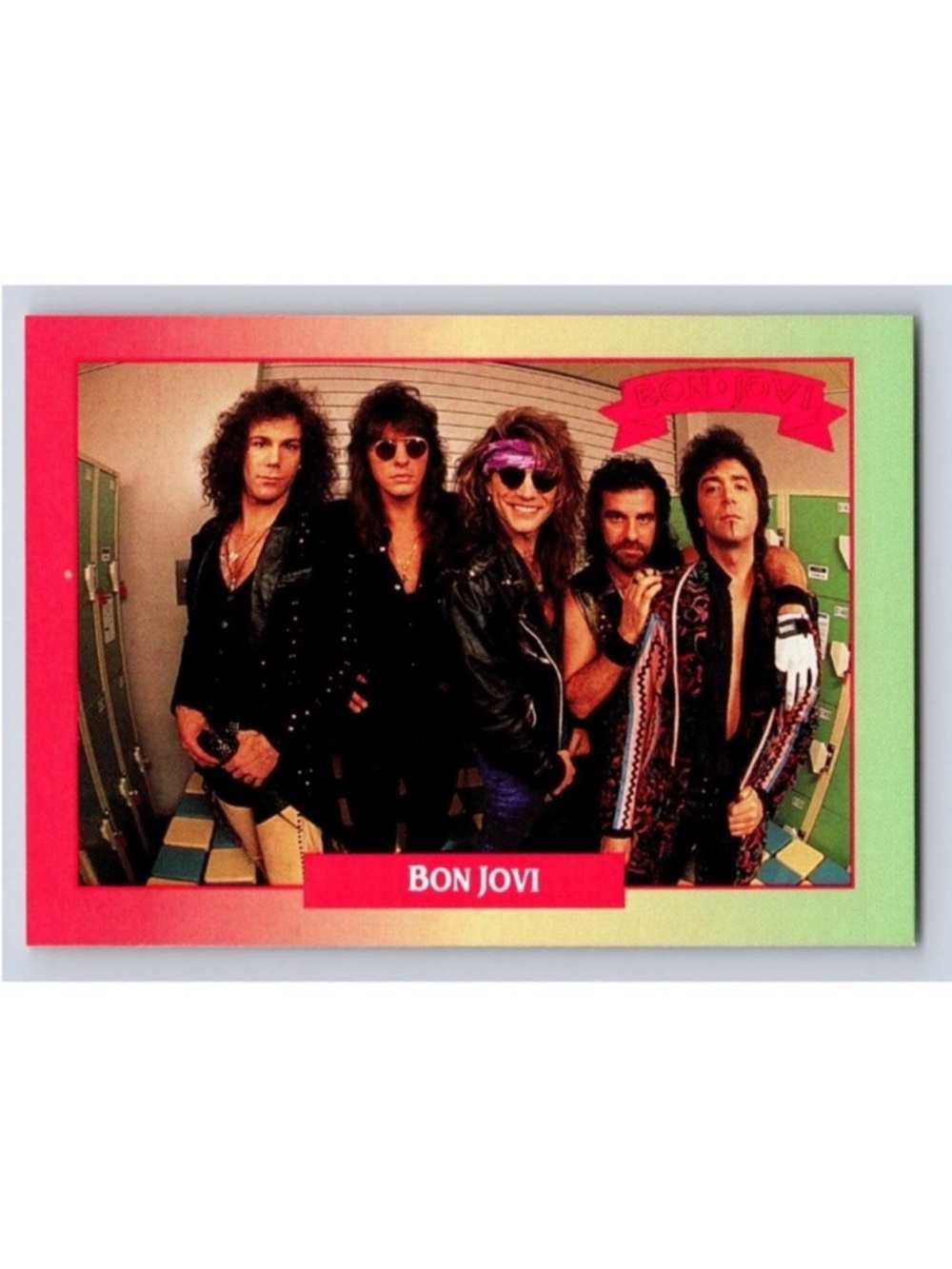 Bon Jovi 1991 Rock Band Heavy Metal Music Collector Card